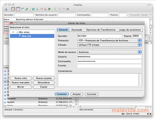 filezilla download mac os x 10.6.8